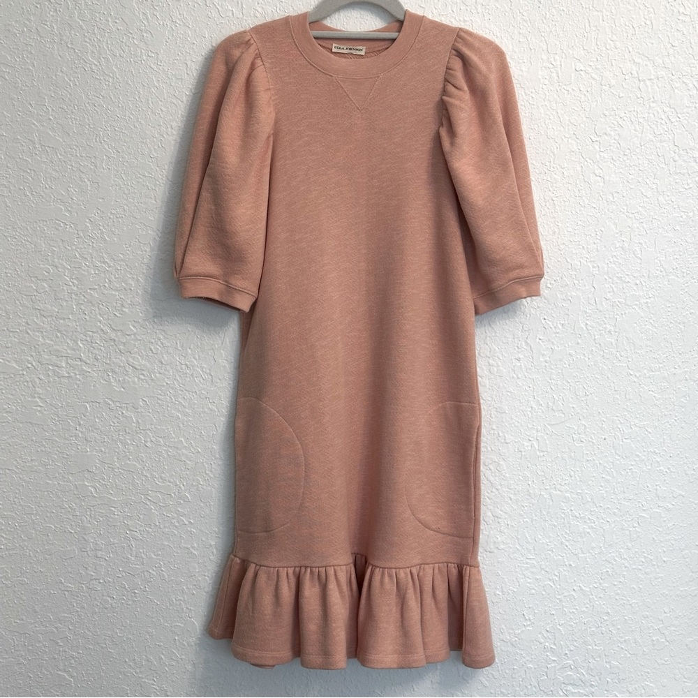 Ulla Johnson Landry  Puff Sleeve Ruffle Dress Size small